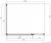 Omnires Manhattan kabina prostokątna 100x80cm przejrzyste profile czarne MH1080BLTR
